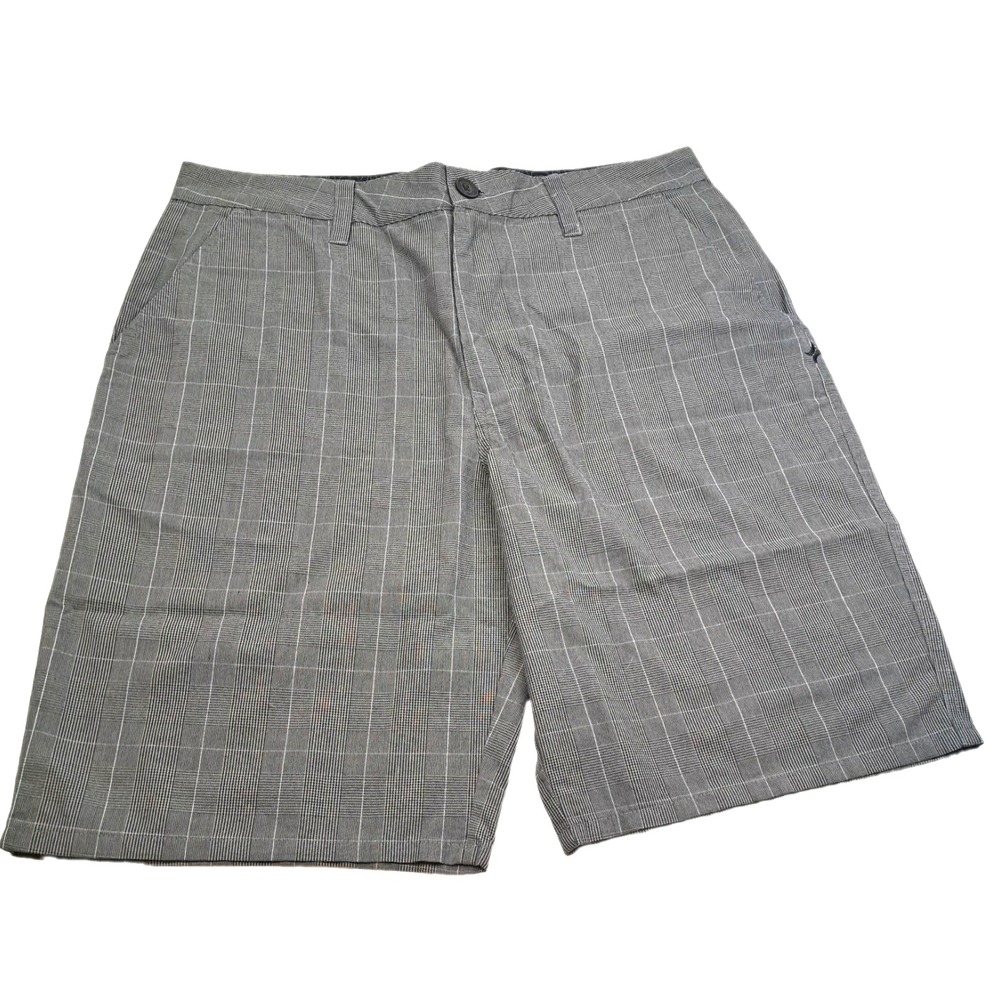 Hurley Shorts Mens 32x21 Plaid Chino Casual Skate Inseam 7"